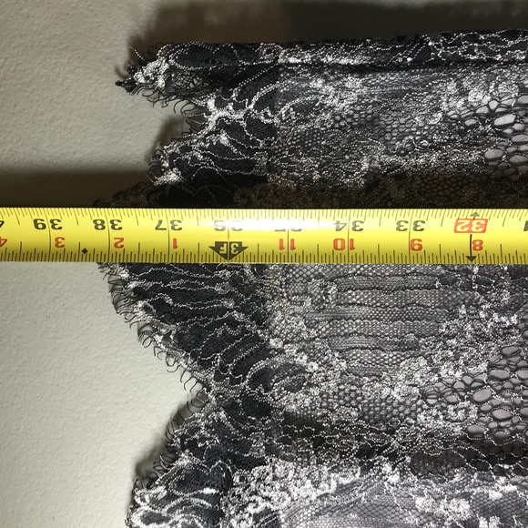 NWT Adrianna Papell sz 4 pewter/black lace dress - Picture 8 of 8